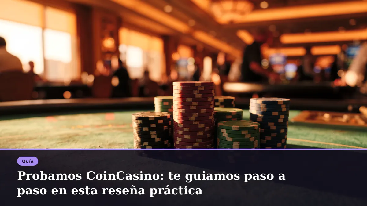 Probamos CoinCasino: te guiamos paso a paso en esta reseña práctica