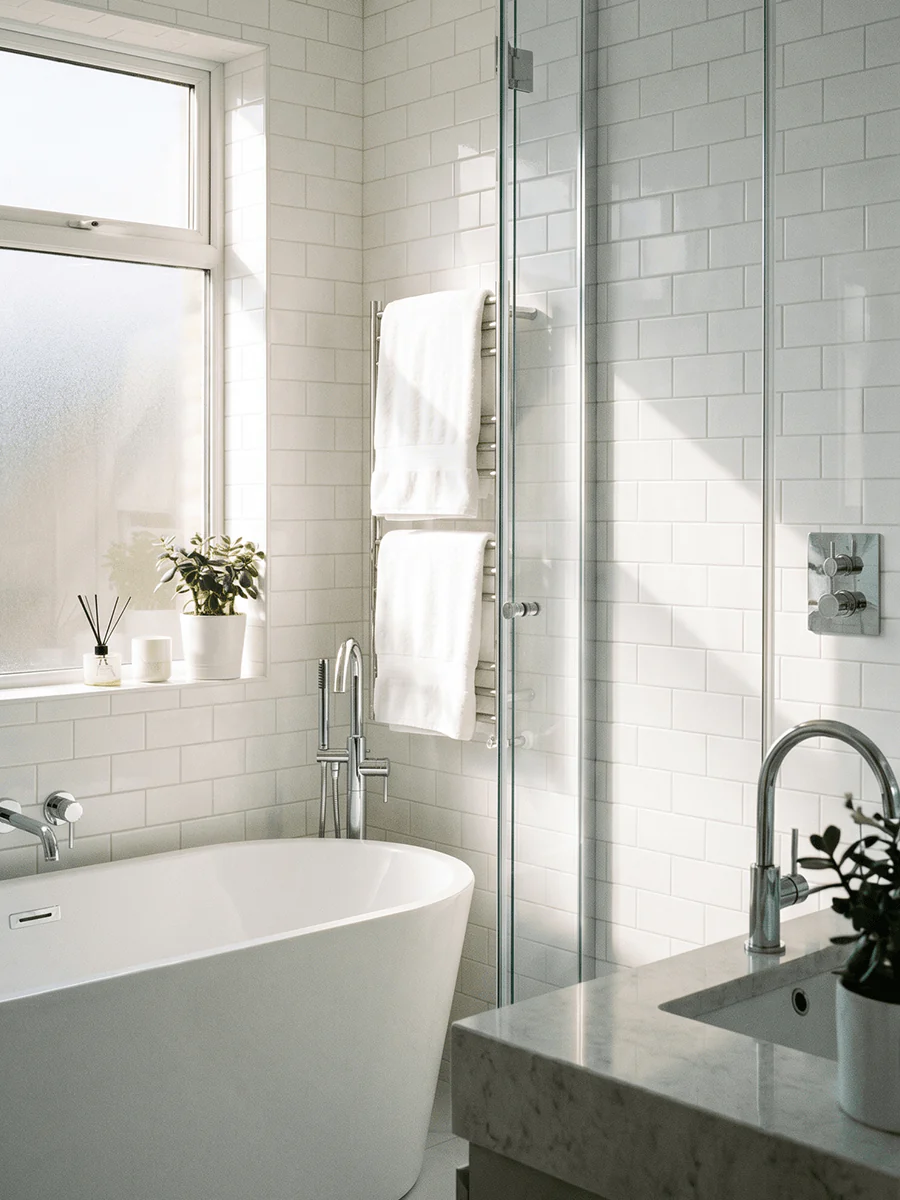 SteamClean Pro en baño