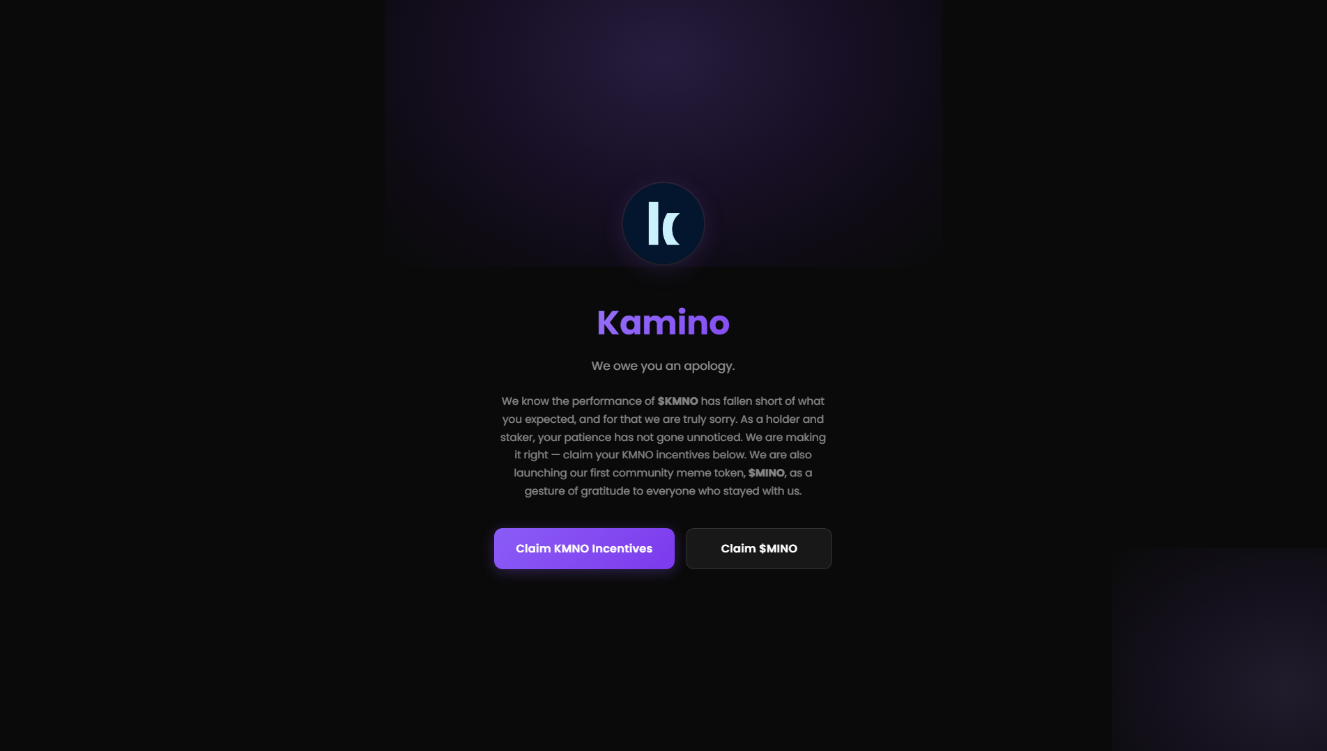 Screenshot of kmnotoken.live