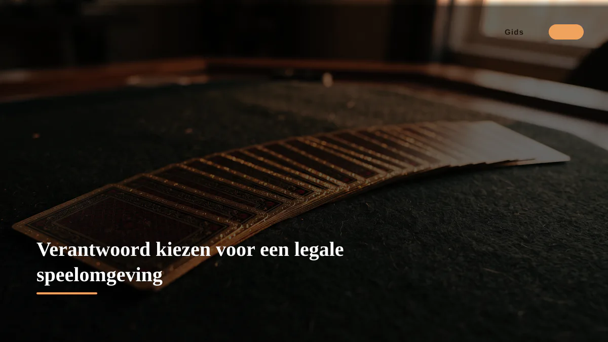 Verantwoord kiezen voor een legale speelomgeving
