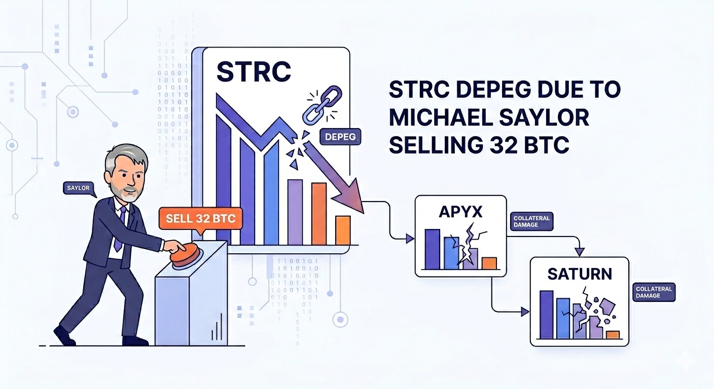 STRC Depeg and How Saylor's Sale Shocks The Market