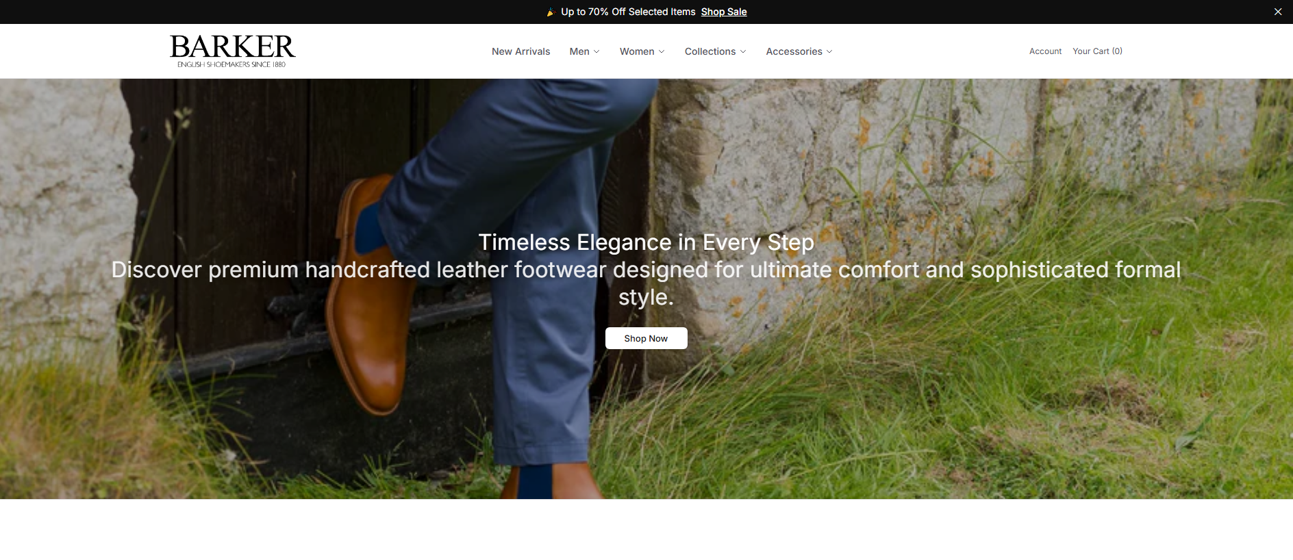 Stored capture of barkershoeshq.shop