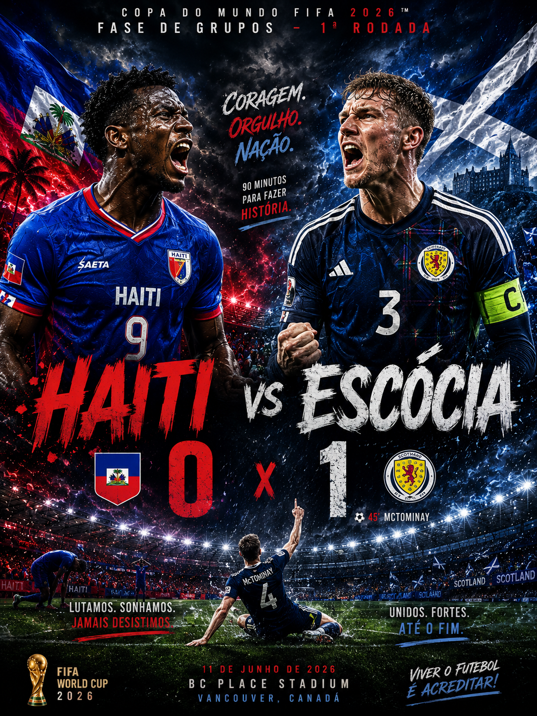 1ª Rodada Haiti x Escócia
