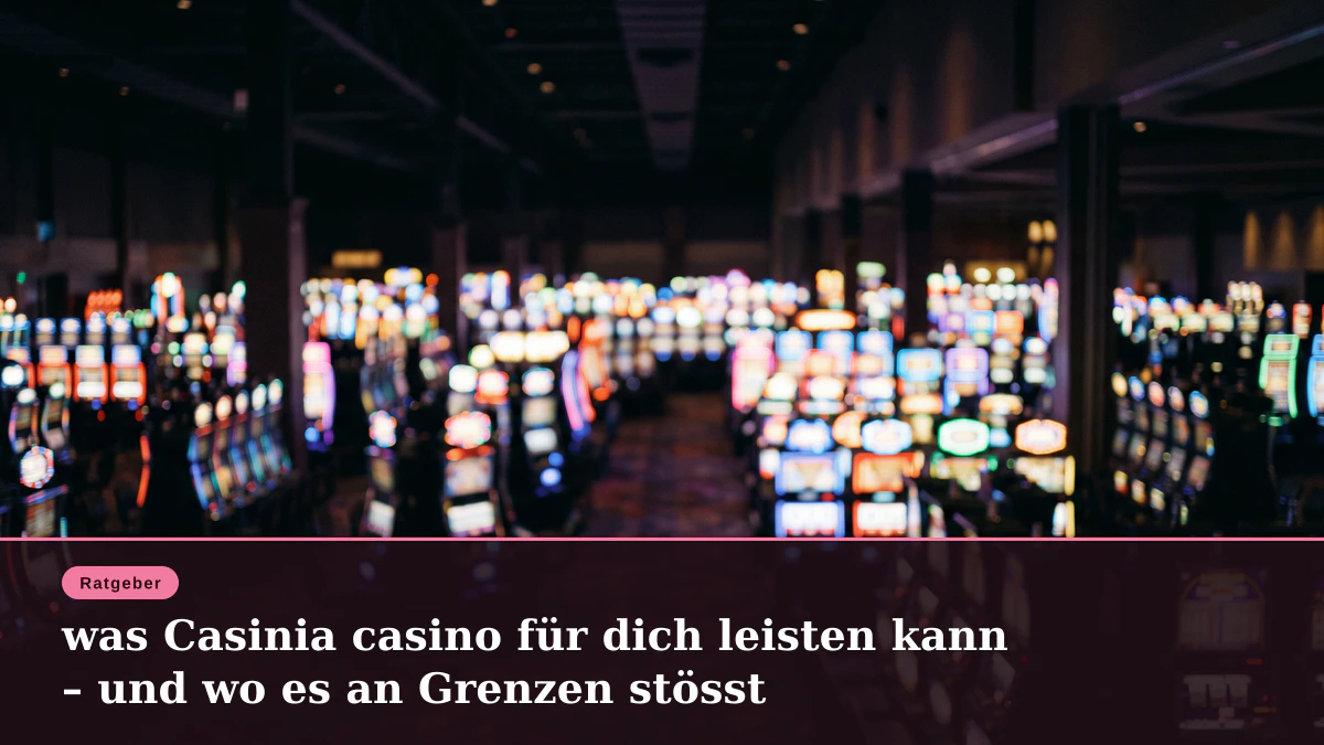 was Casinia casino für dich leisten kann – und wo es an Grenzen stösst