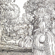 Пикник Иллюстрация к Книге маркизы1 1908