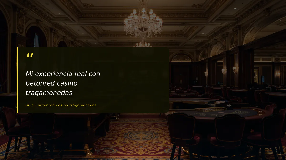 Mi experiencia real con betonred casino tragamonedas