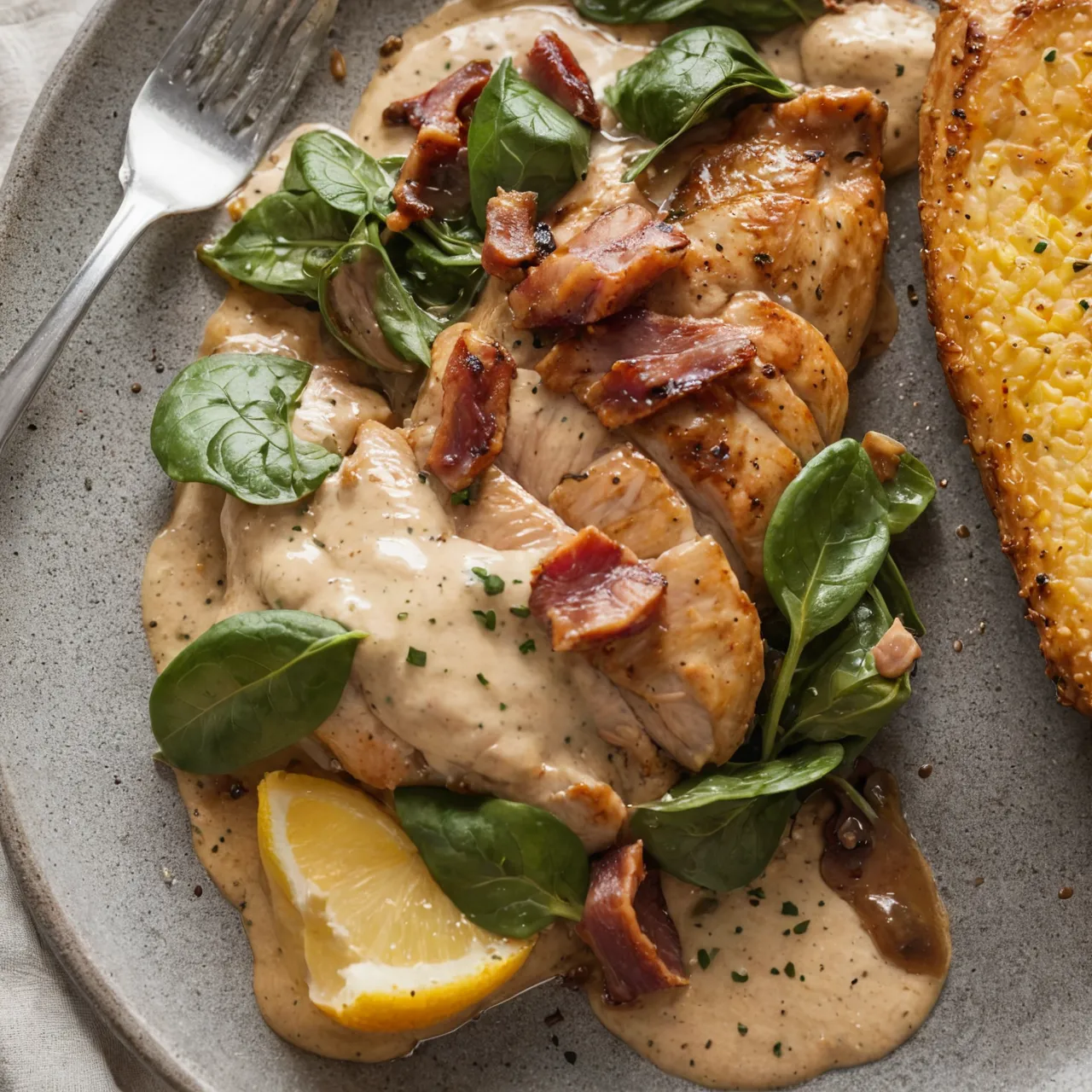Creamy Balsamic Chicken with Spinach