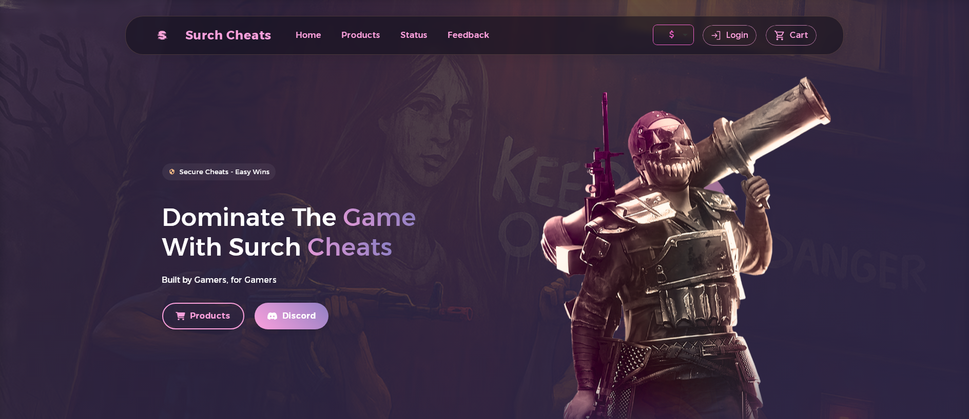 Screenshot of surchcheats.com