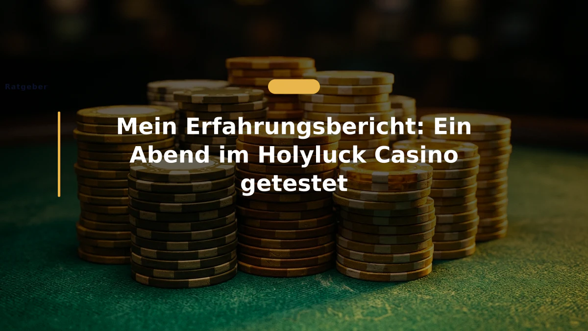 Mein Erfahrungsbericht: Ein Abend im Holyluck Casino getestet