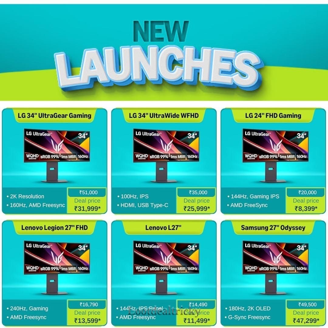 Lootmonitors New Launches – Fantastic Price Cut @ ₹31999