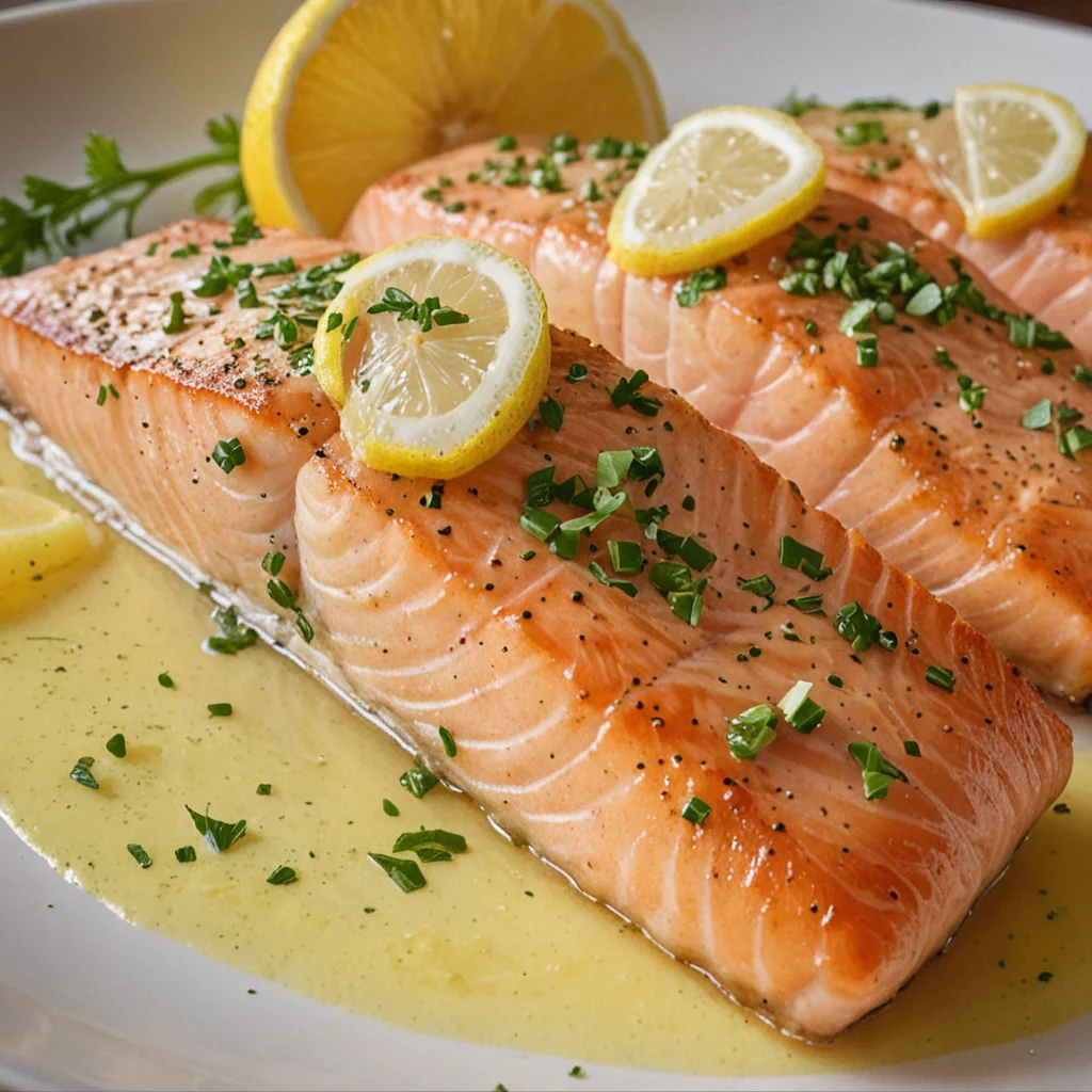 Lemon Butter Salmon Dish