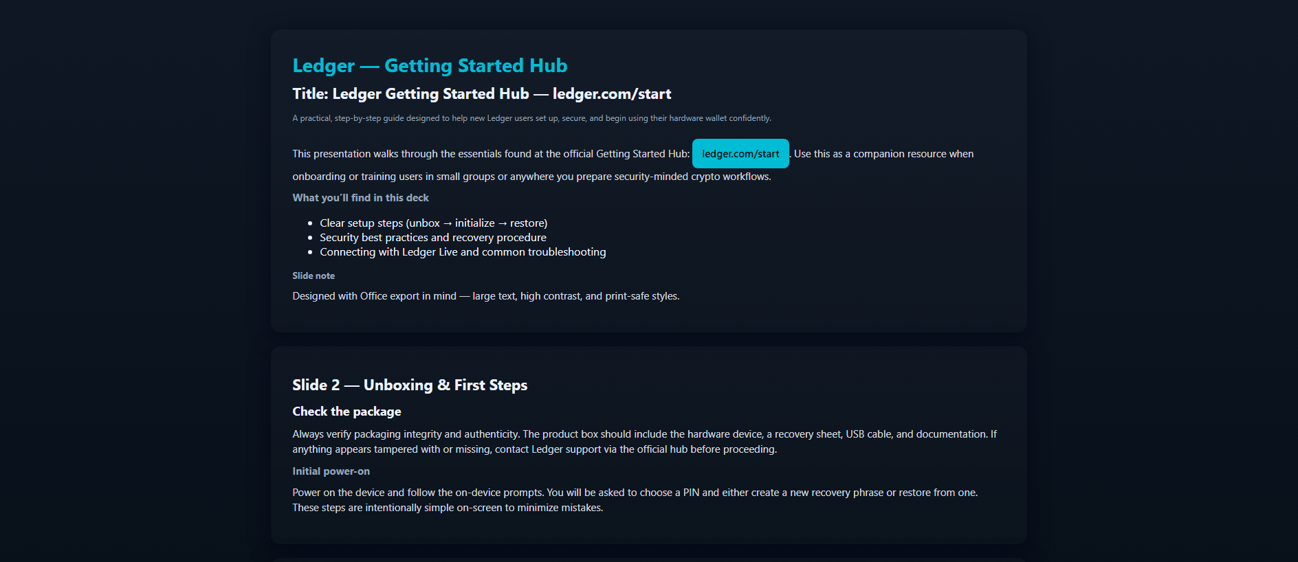 Stored capture of ledgercom-iostart.pages.dev