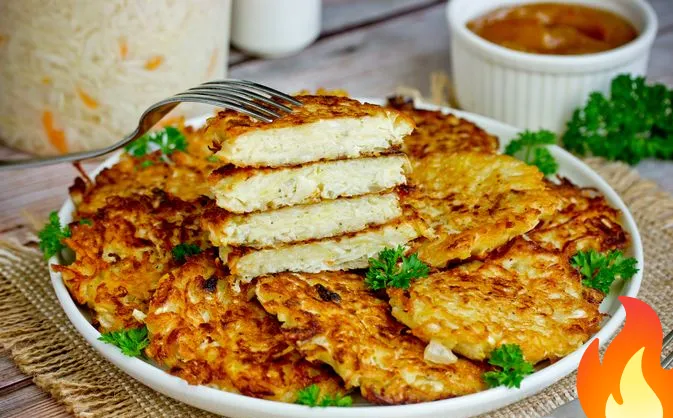 Постер Драники с квашеной капустой