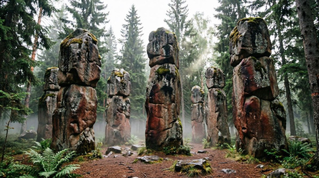 Маньпупунёр Республика Коми каменные столбы