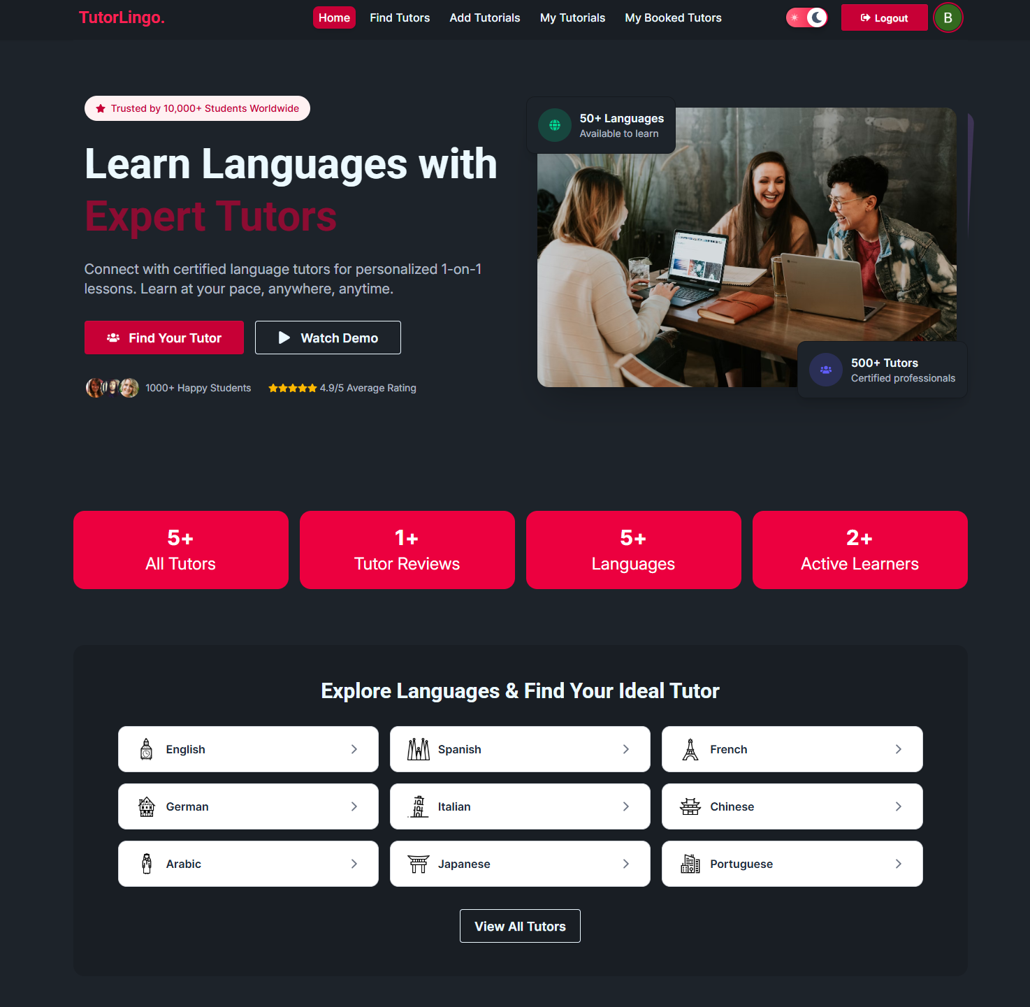 Tutor Lingo Screenshot