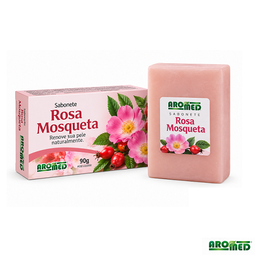SABONETE AROMED 90G 1X12 ROSA MOSQUETA - foto 1