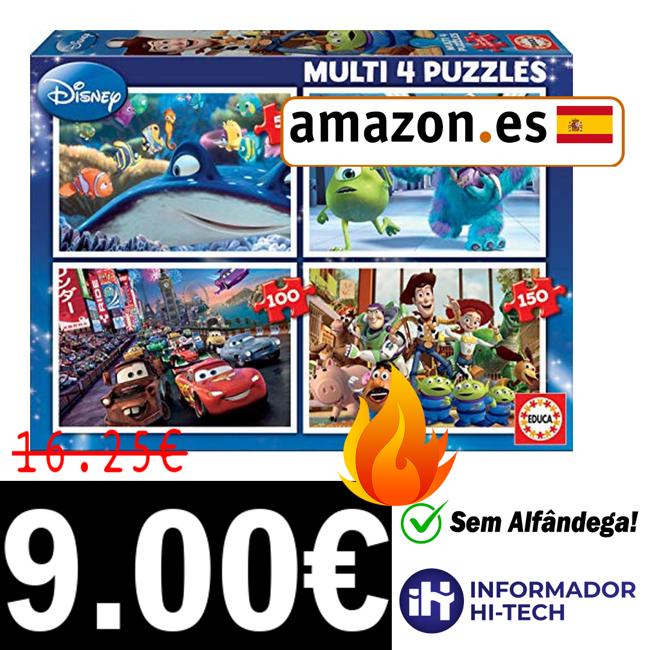Educa 15615 Conjunto de 4 puzzles júnior, Pixar: À Procura de Nemo ...