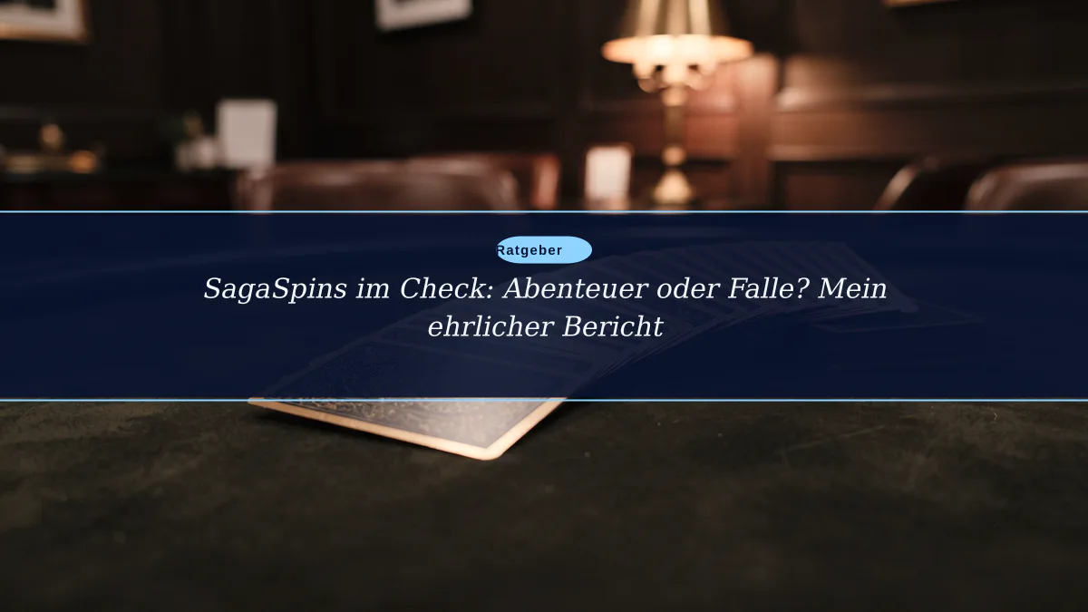 SagaSpins im Check: Abenteuer oder Falle? Mein ehrlicher Bericht