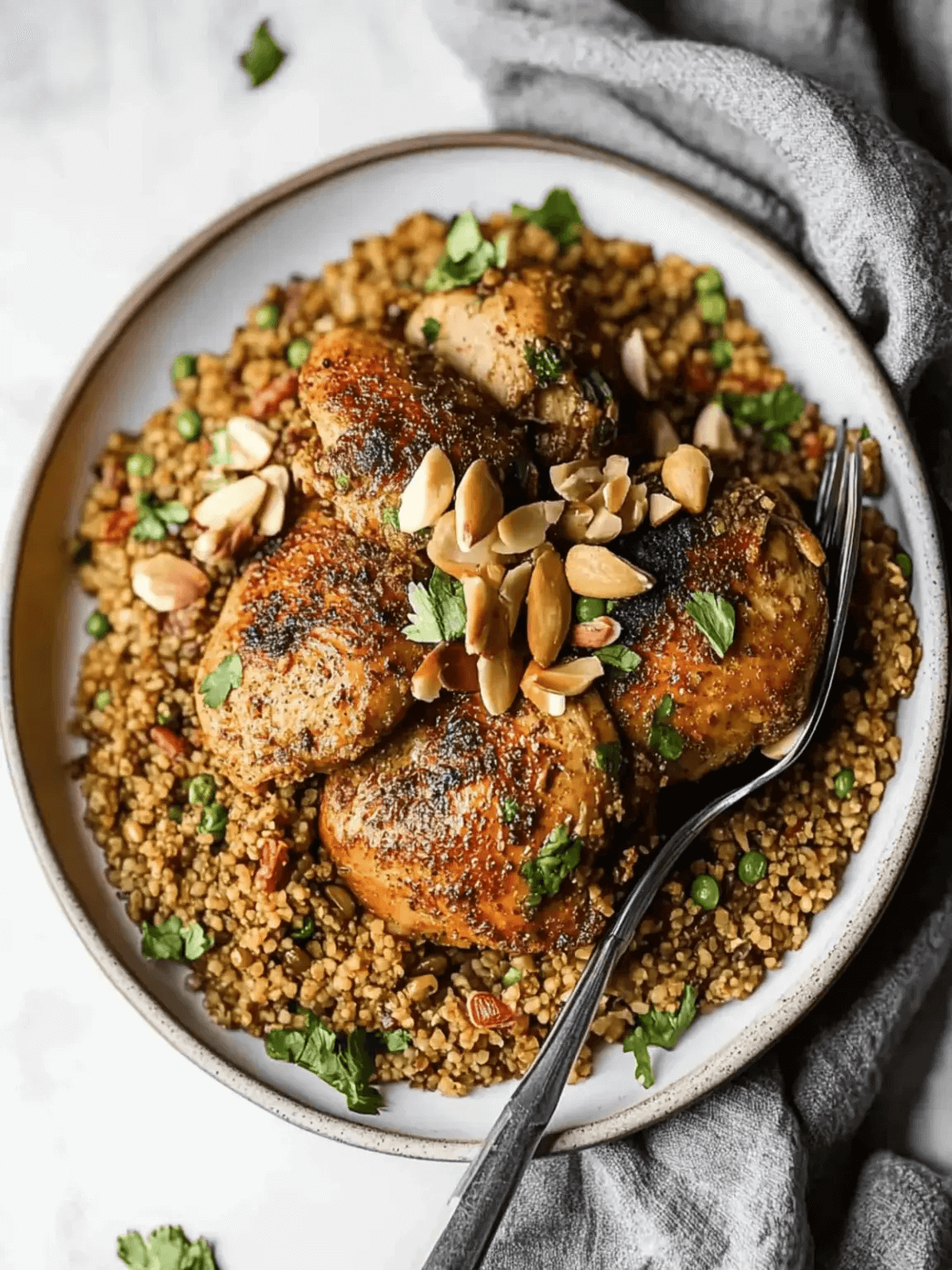 Delicious Lebanese Freekeh with Chicken step photo