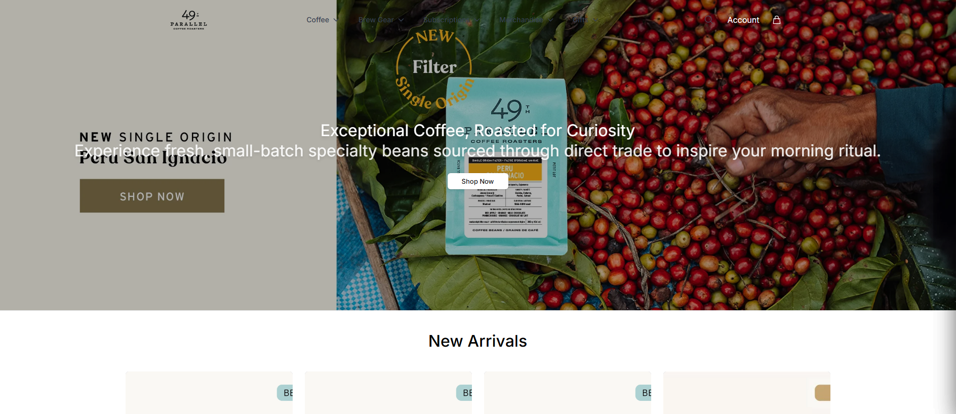 Stored capture of 49thcoffeeonline.shop