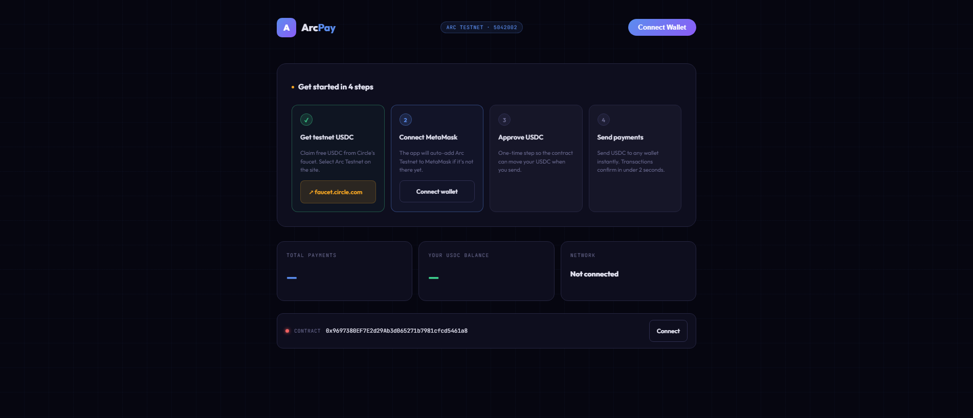 Stored capture of arcpay-xyz.netlify.app