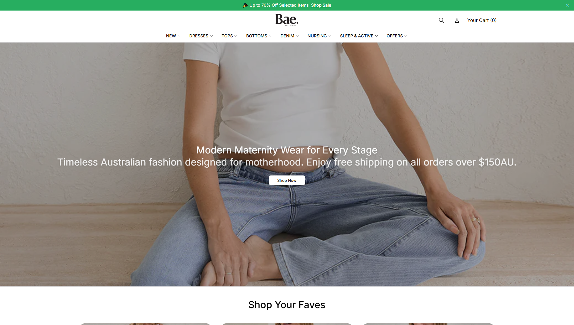 Stored capture of baethelabelcollection.shop