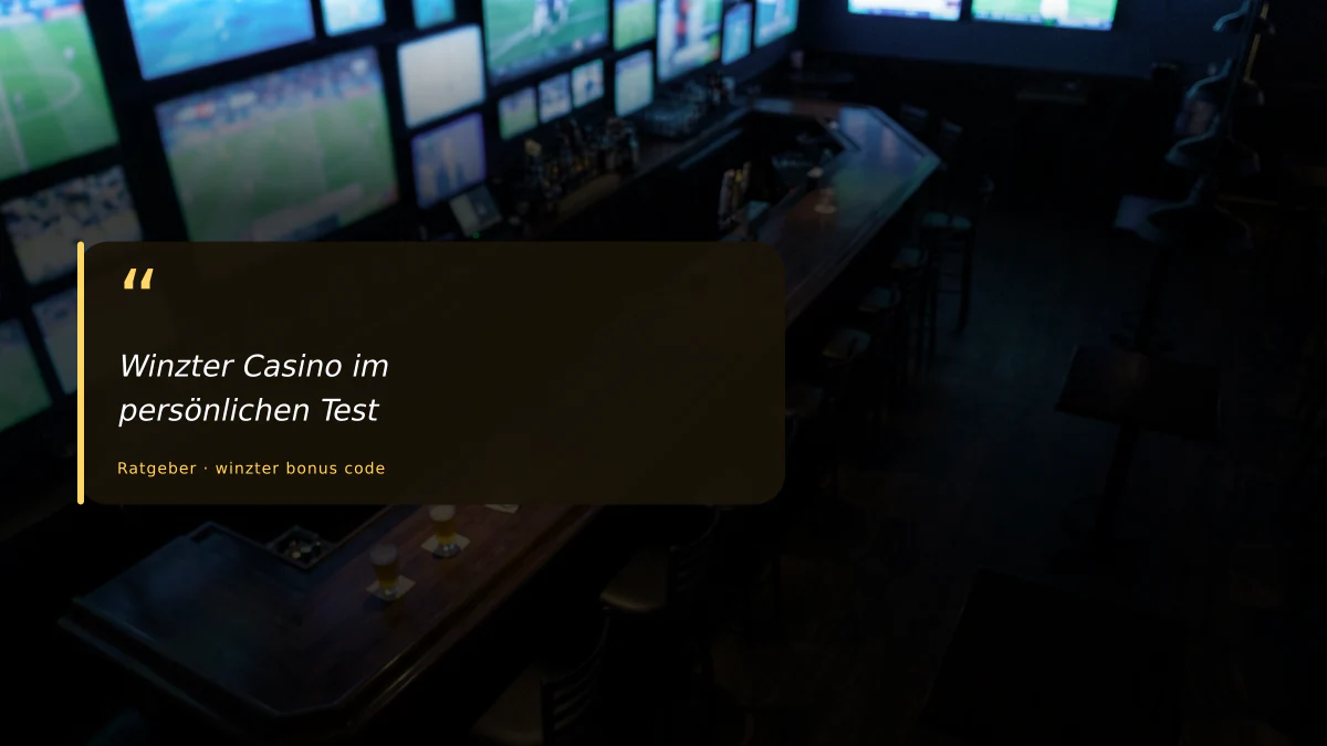 Winzter Casino im persönlichen Test