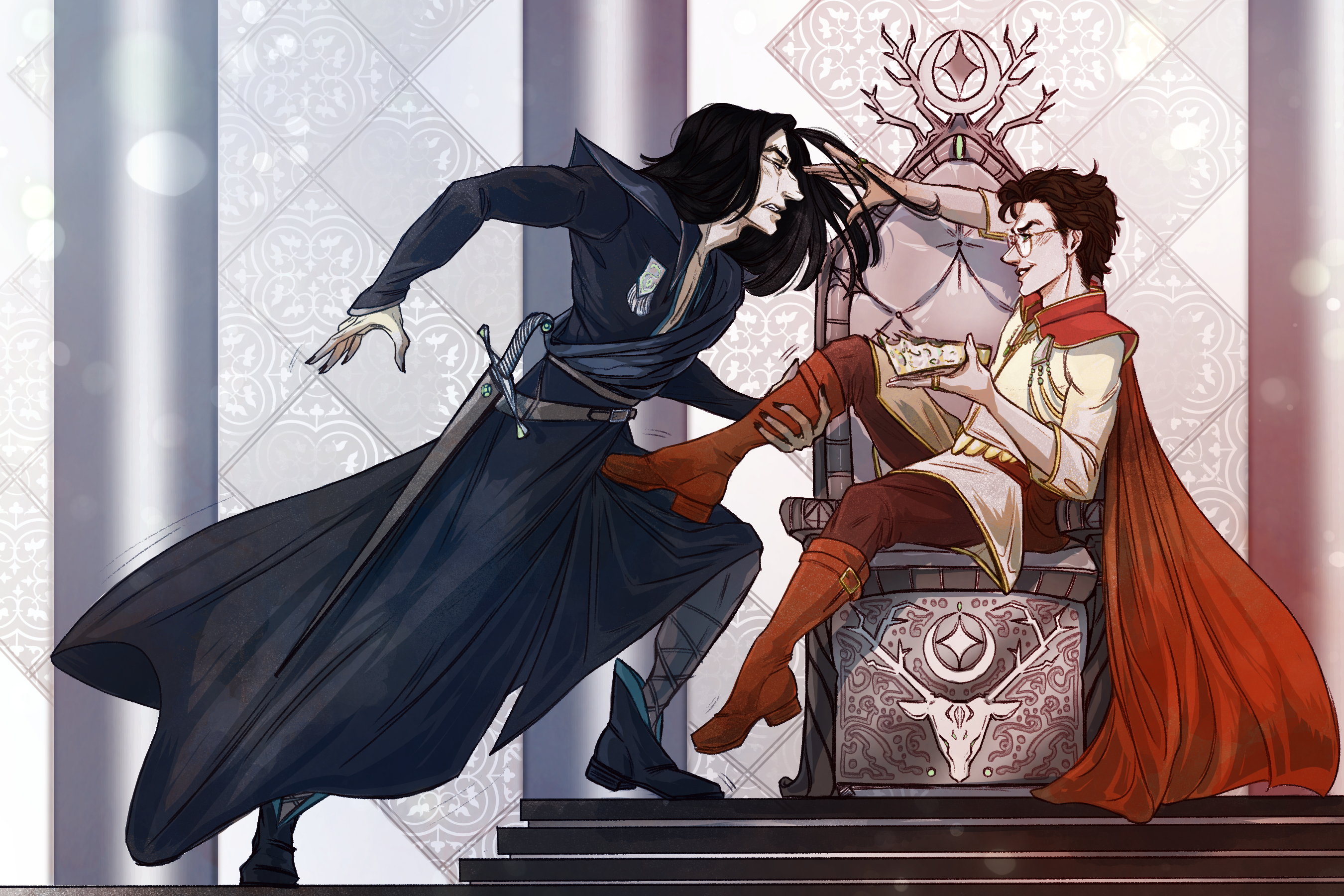 Taunting Throne Colored