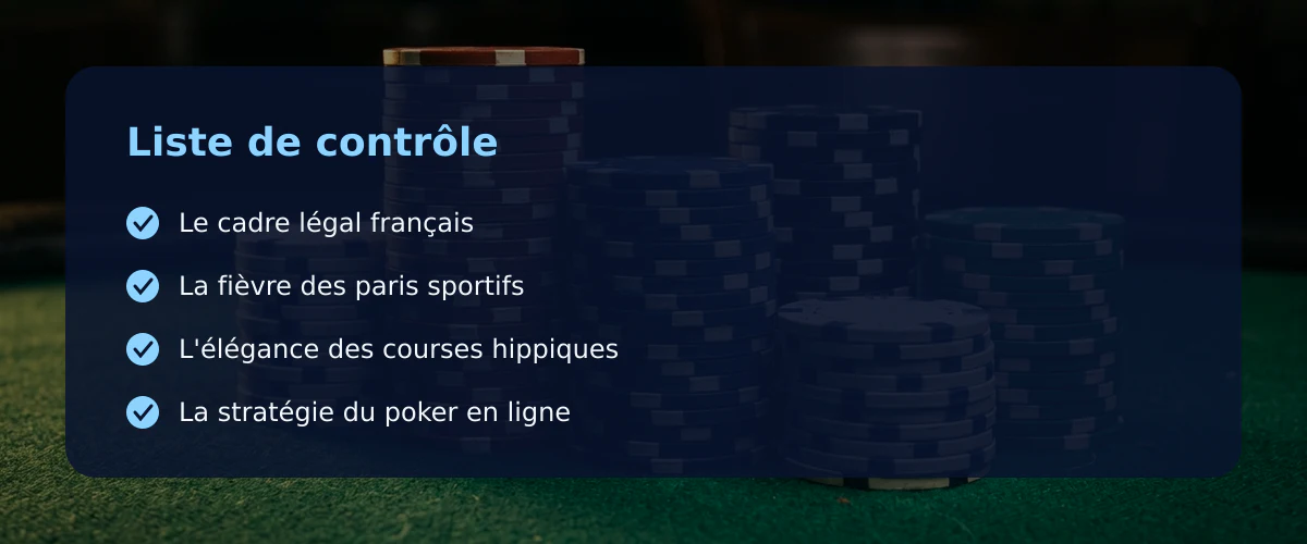 Meilleurs jeux de casino en ligne : la réalité du joueur français — Liste de contrôle