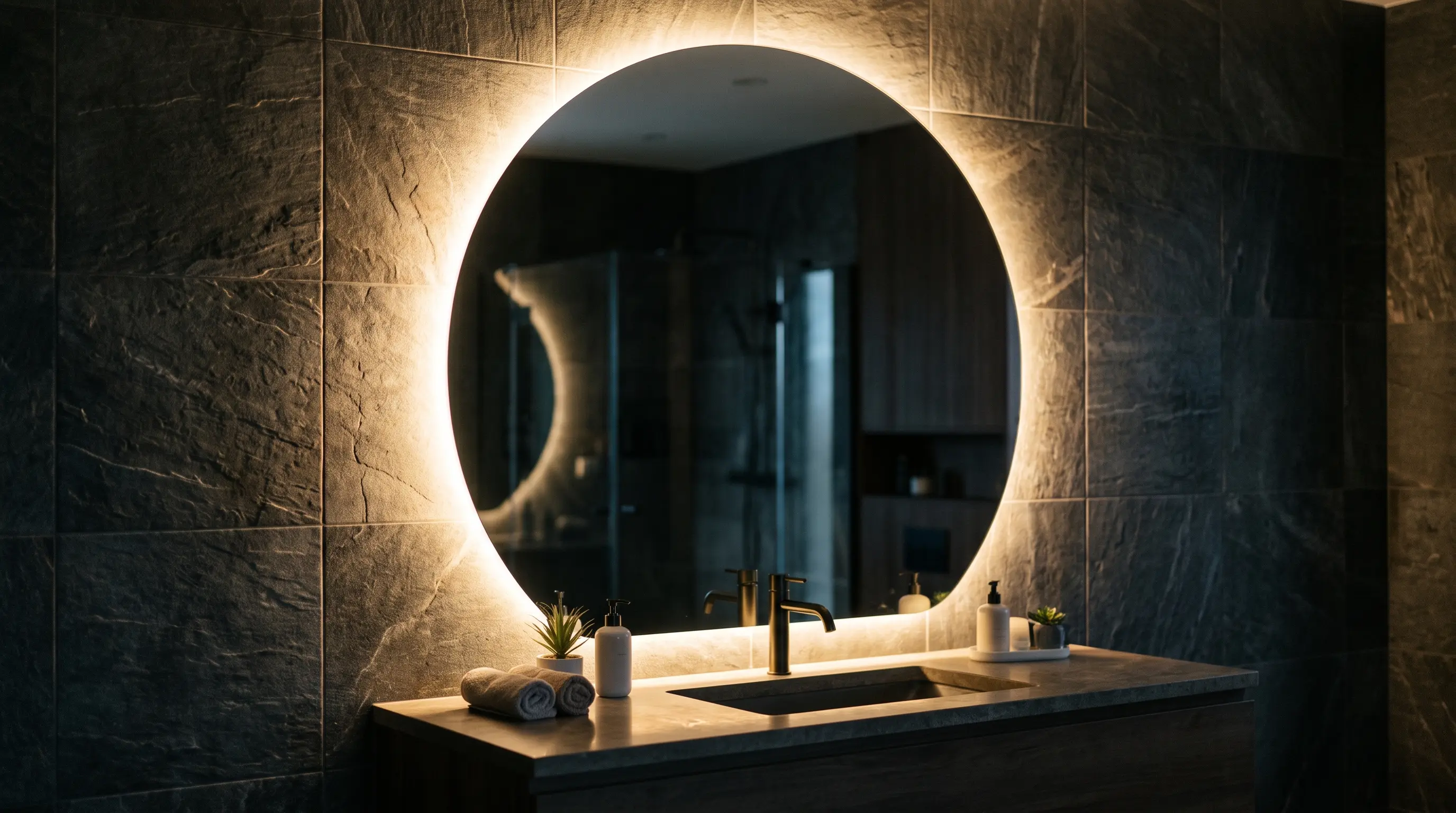 Bathroom Mirror Smart Backlighting