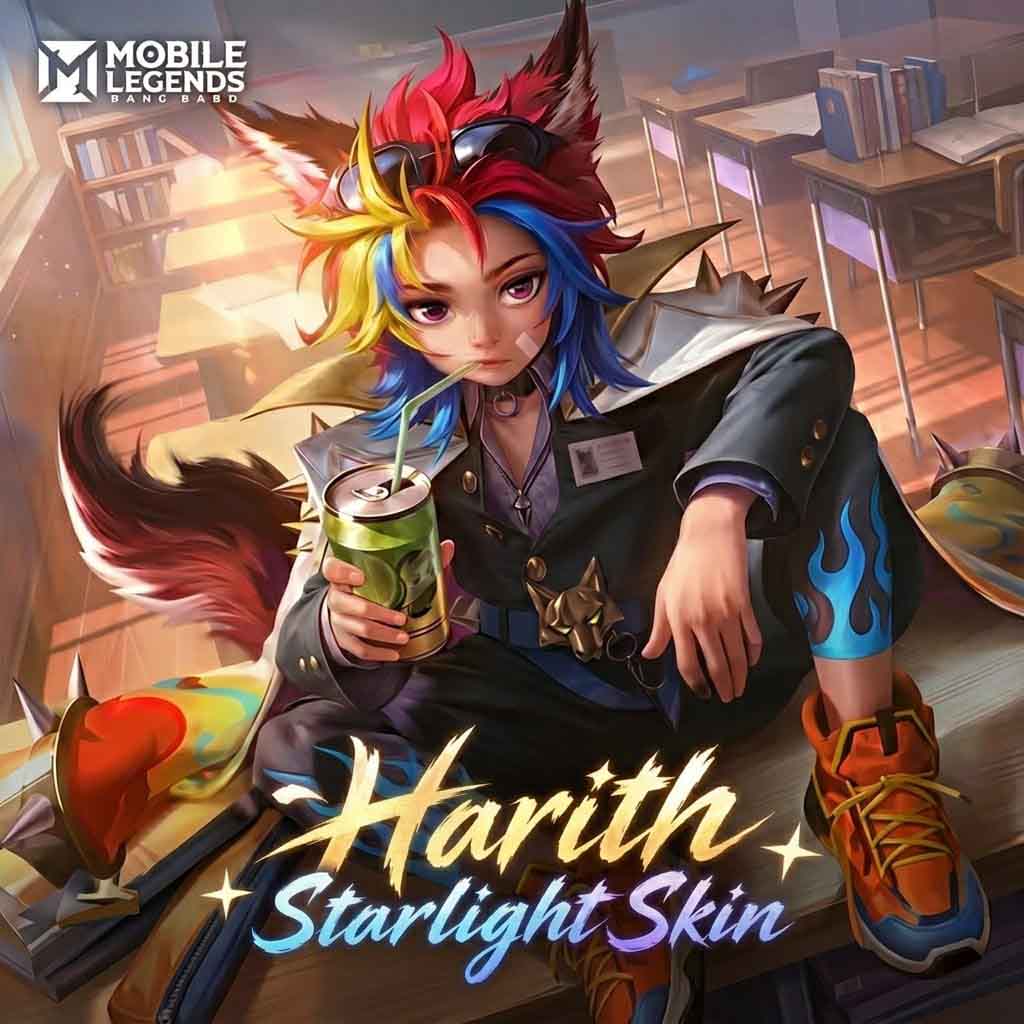 DragonGroot MLBB Harith Rebel Emberfang Starlight skin top-up