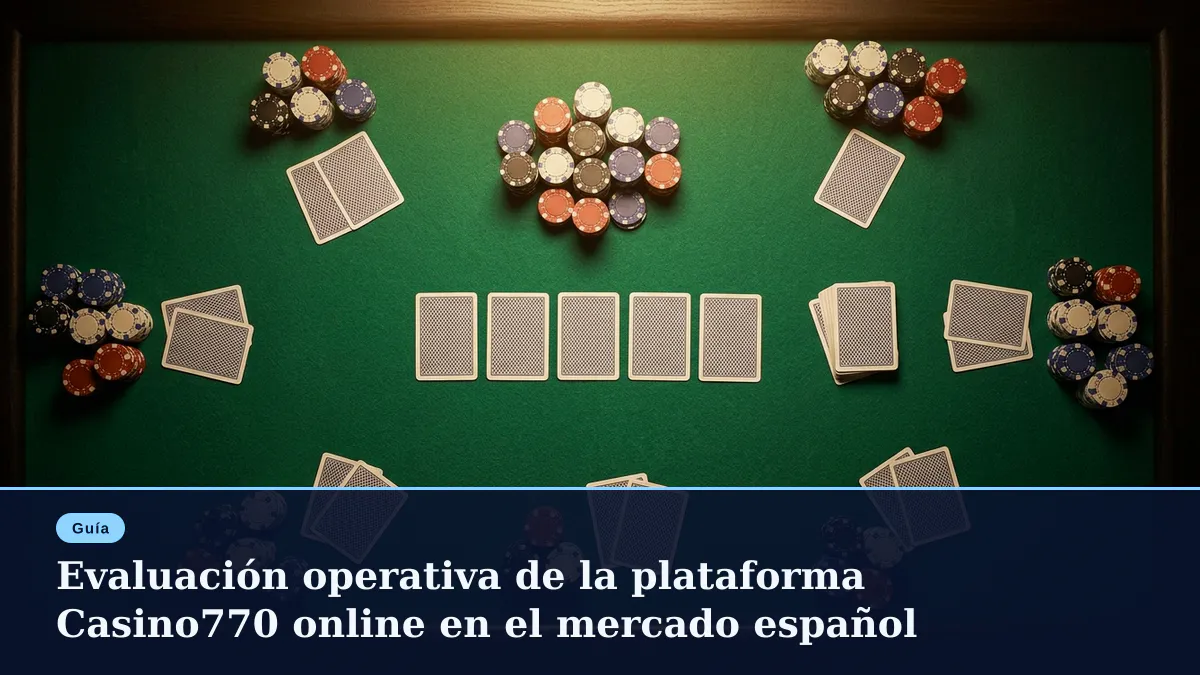 Evaluación operativa de la plataforma Casino770 online en el mercado español