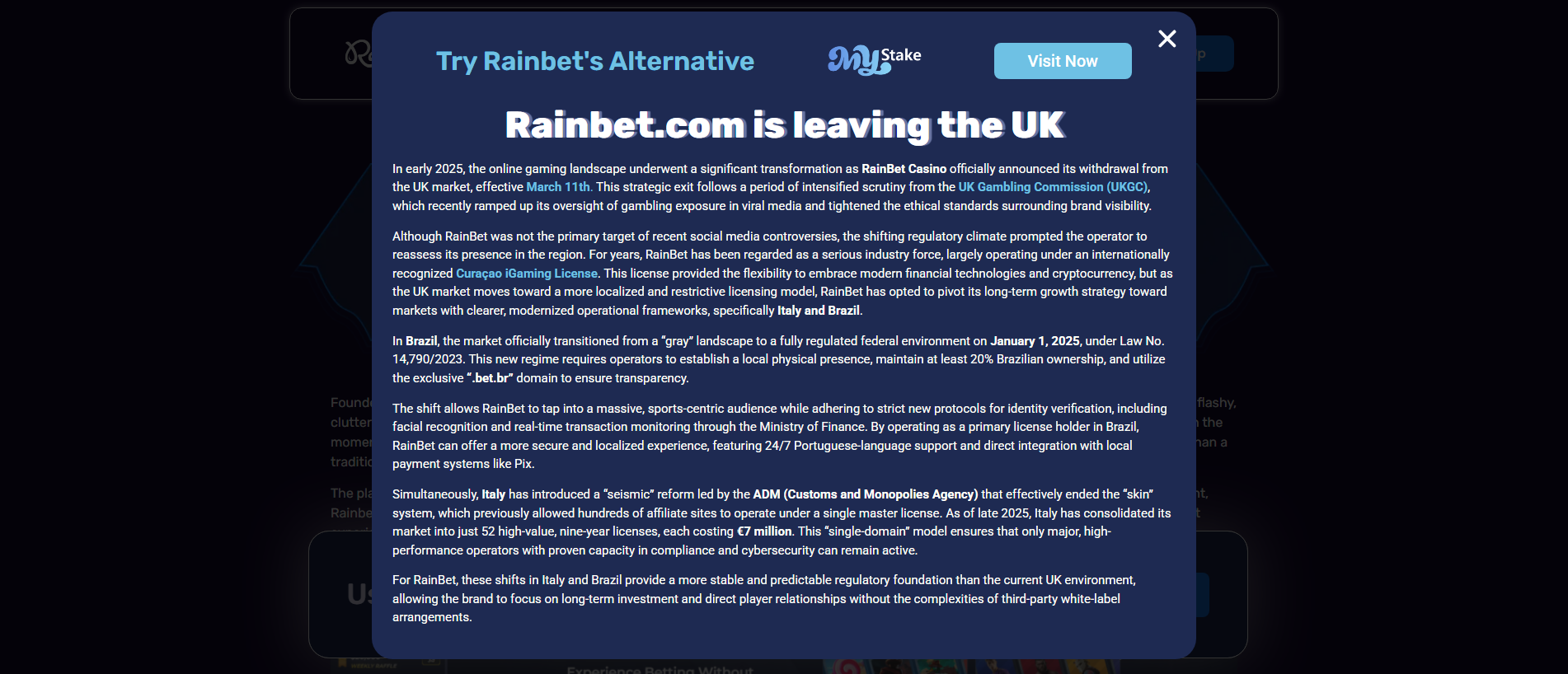 Stored capture of rainbetuk.co.uk