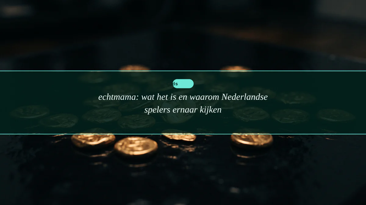 echtmama: wat het is en waarom Nederlandse spelers ernaar kijken