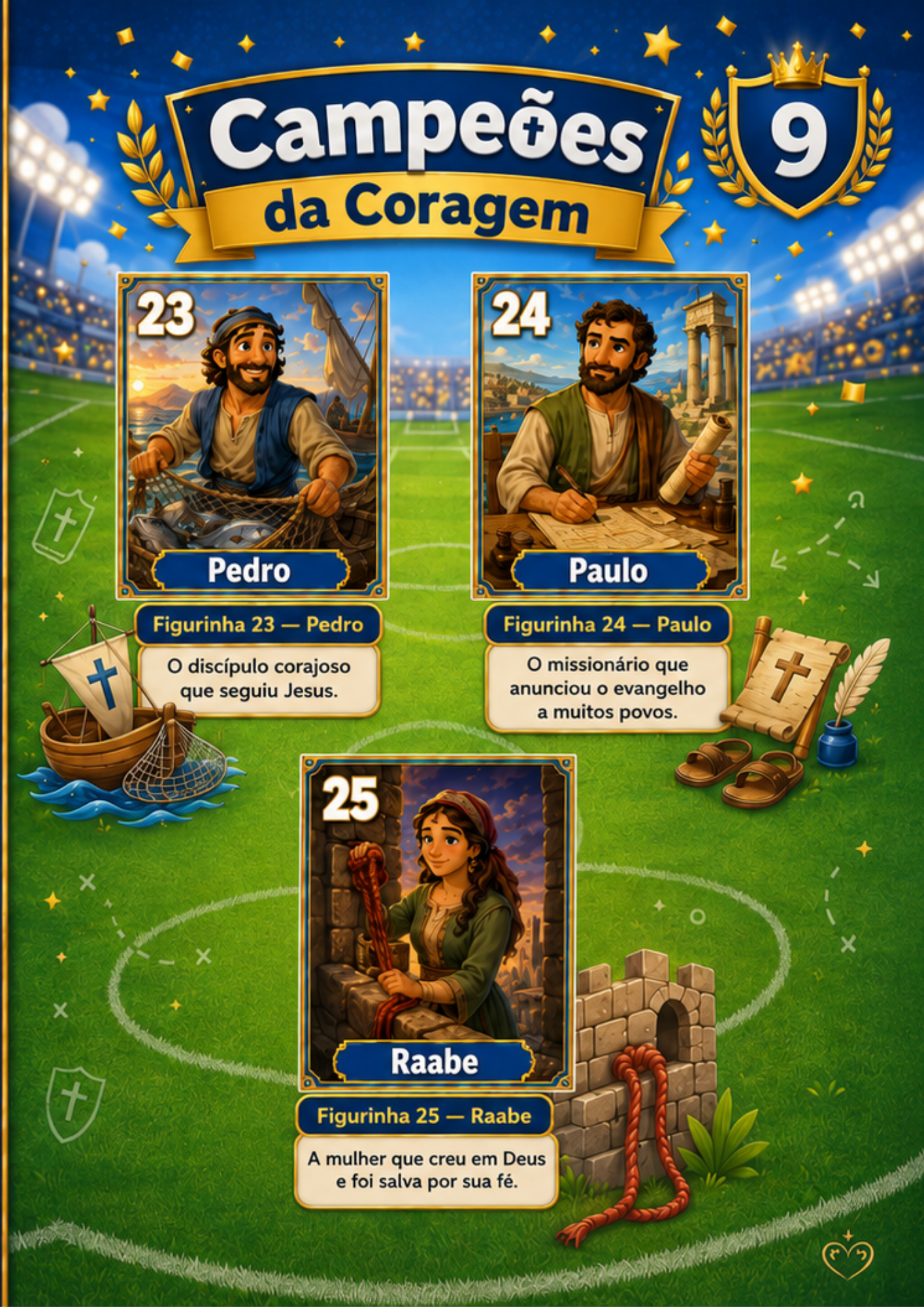 Página 10 do Álbum Bíblico A Seleção de Cristo