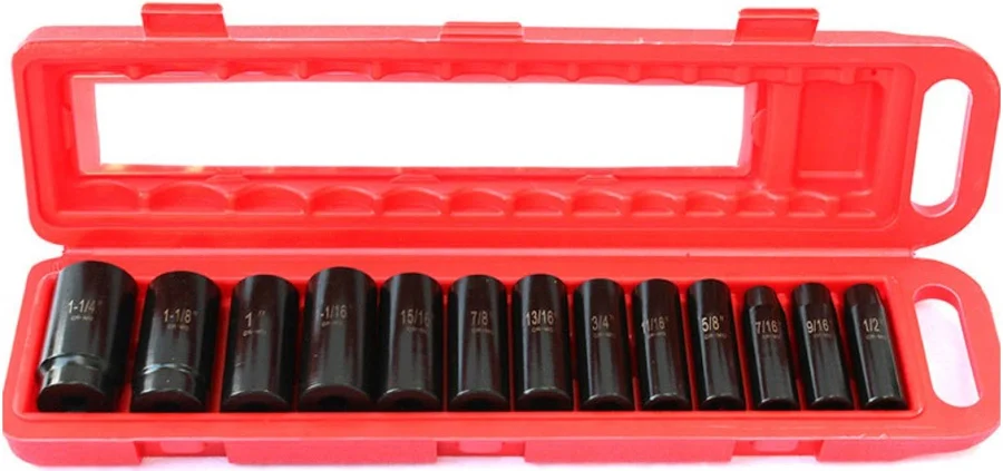 IMPACT DEEP SOCKET SET AF13 PIECE 1/2 DR