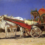 Повозка богатых людей в Дели 1875