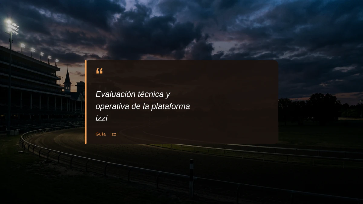 Evaluación técnica y operativa de la plataforma izzi