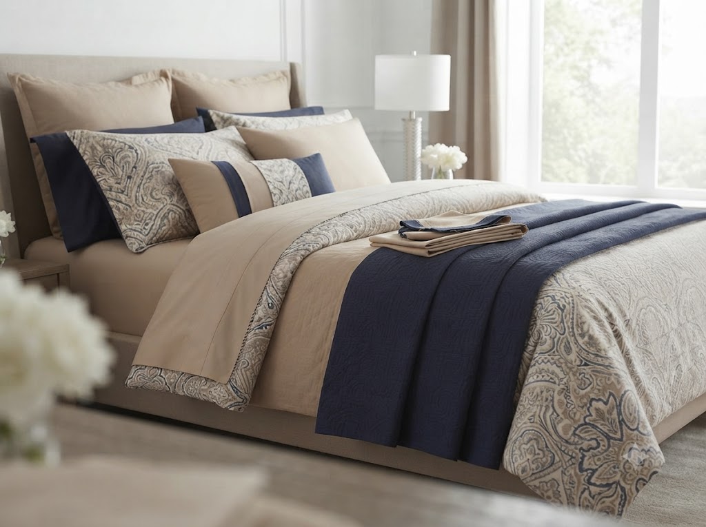 Flat bed sheets, pillow covers and duvet covers for PREMAURA bedroom linen sourcing