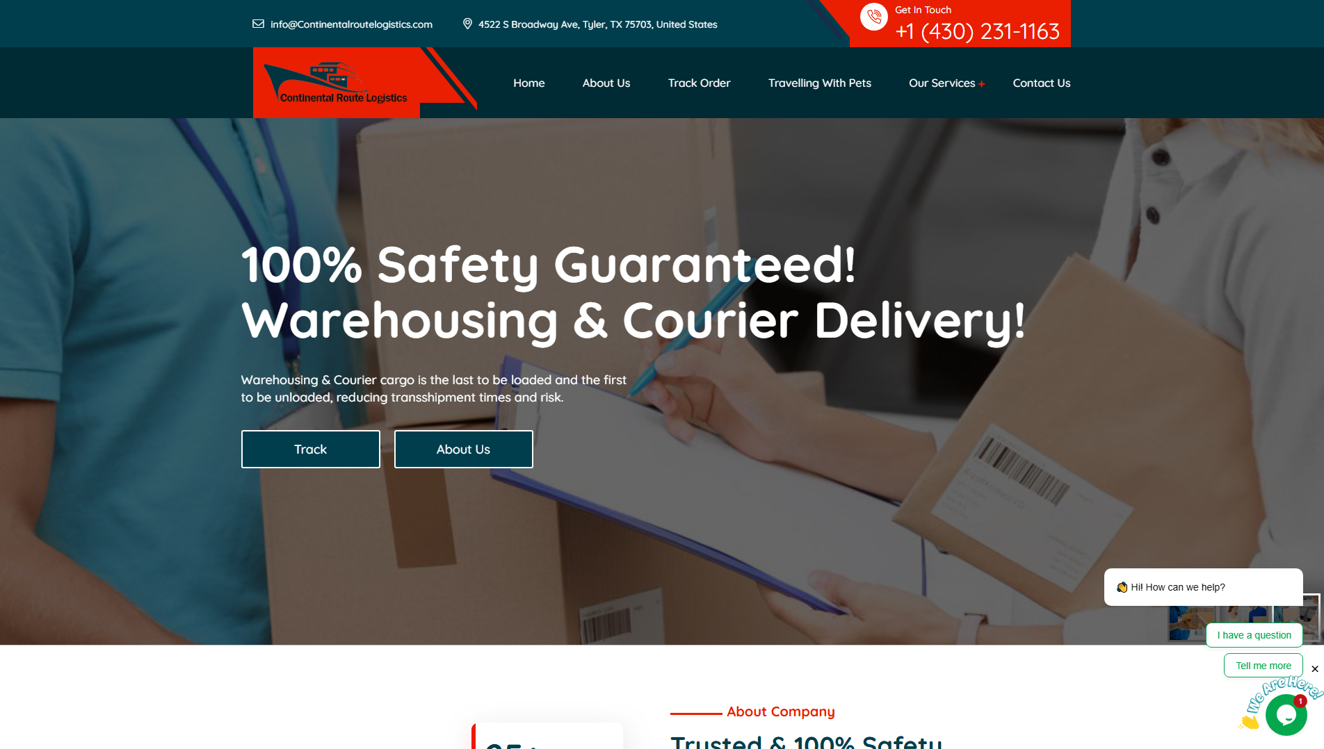 Stored capture of continentalroutelogistics.com