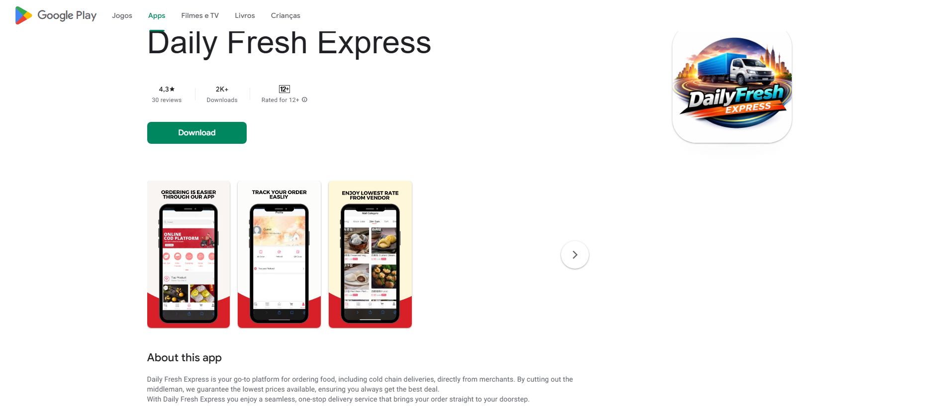 Stored capture of dailyfreshxpress.com