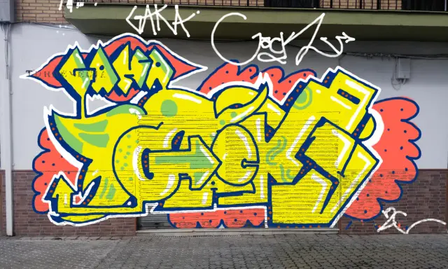 Graffiti artwork by Bab