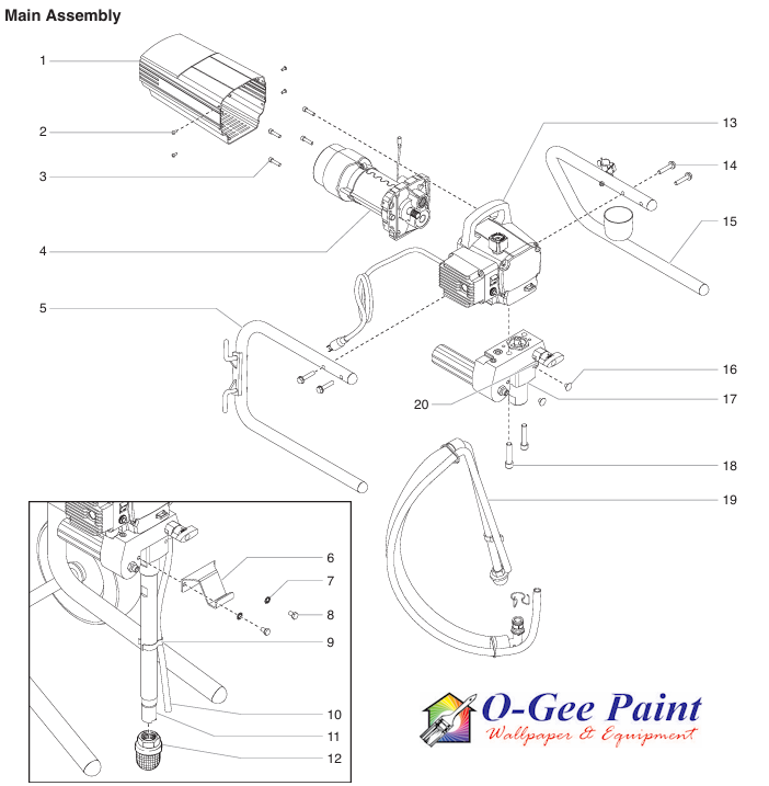SPRAYTECH EPX2255 MAIN ASSEMBLY