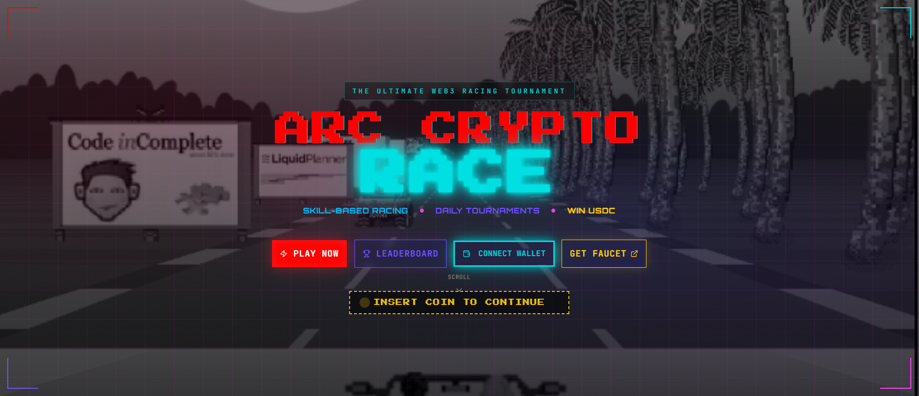 Stored capture of arccryptorace.xyz