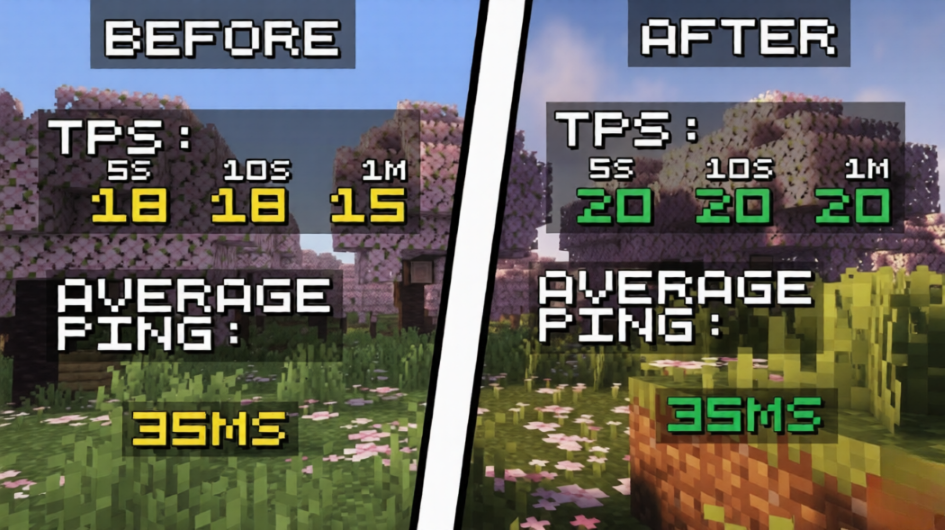 Before and After results of the plugin Aloewera