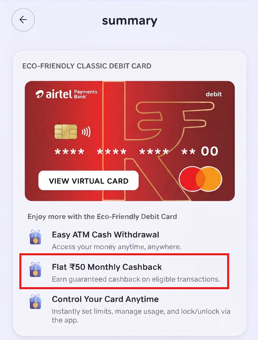 Airtel Payments Bank Flat 50 Cashback Proof