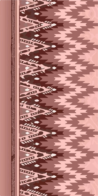 Rose Gold Abstract Geometric Ikat Textile Design.jpg