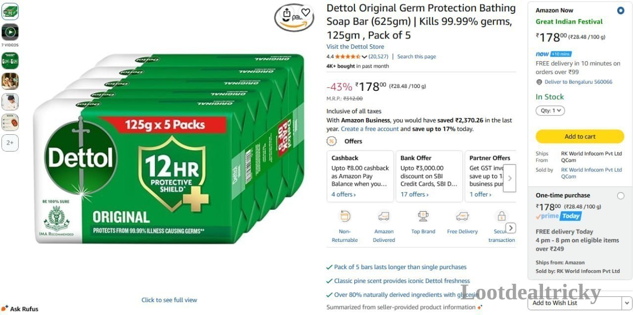 Dettol Original Bathing – Just ₹178 | Best Price Drop Today