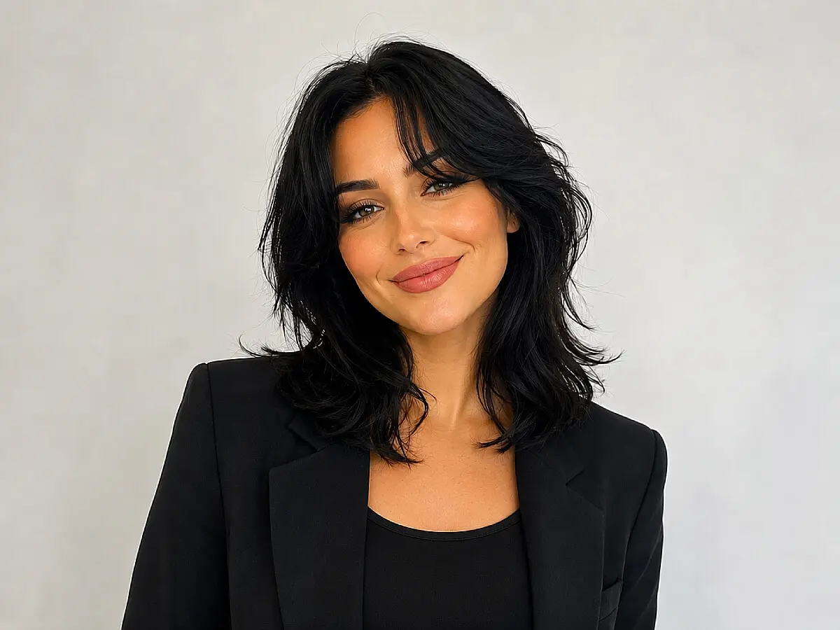 Chic Wolf Cuts with Curtain Bangs: The Hairstyle That’s Here to Stay