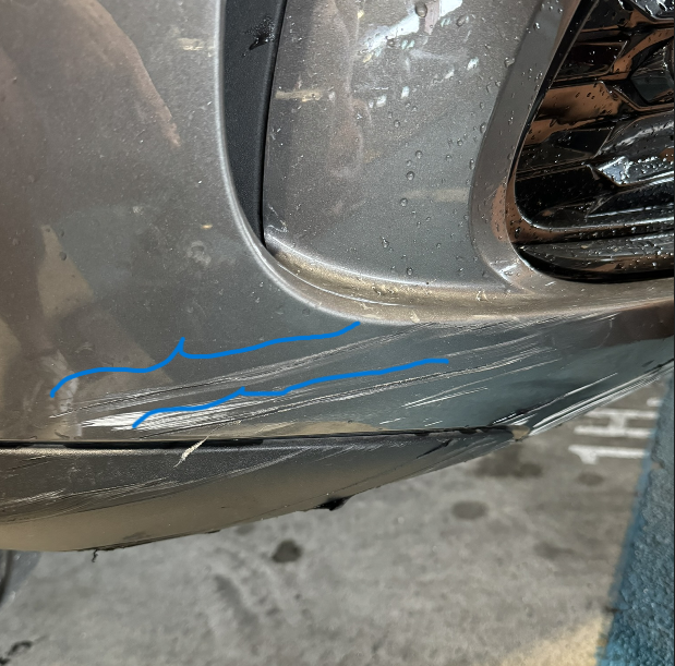 me quieren cobrar 181€ por esta rascada en coche de alquiler - Forocoches